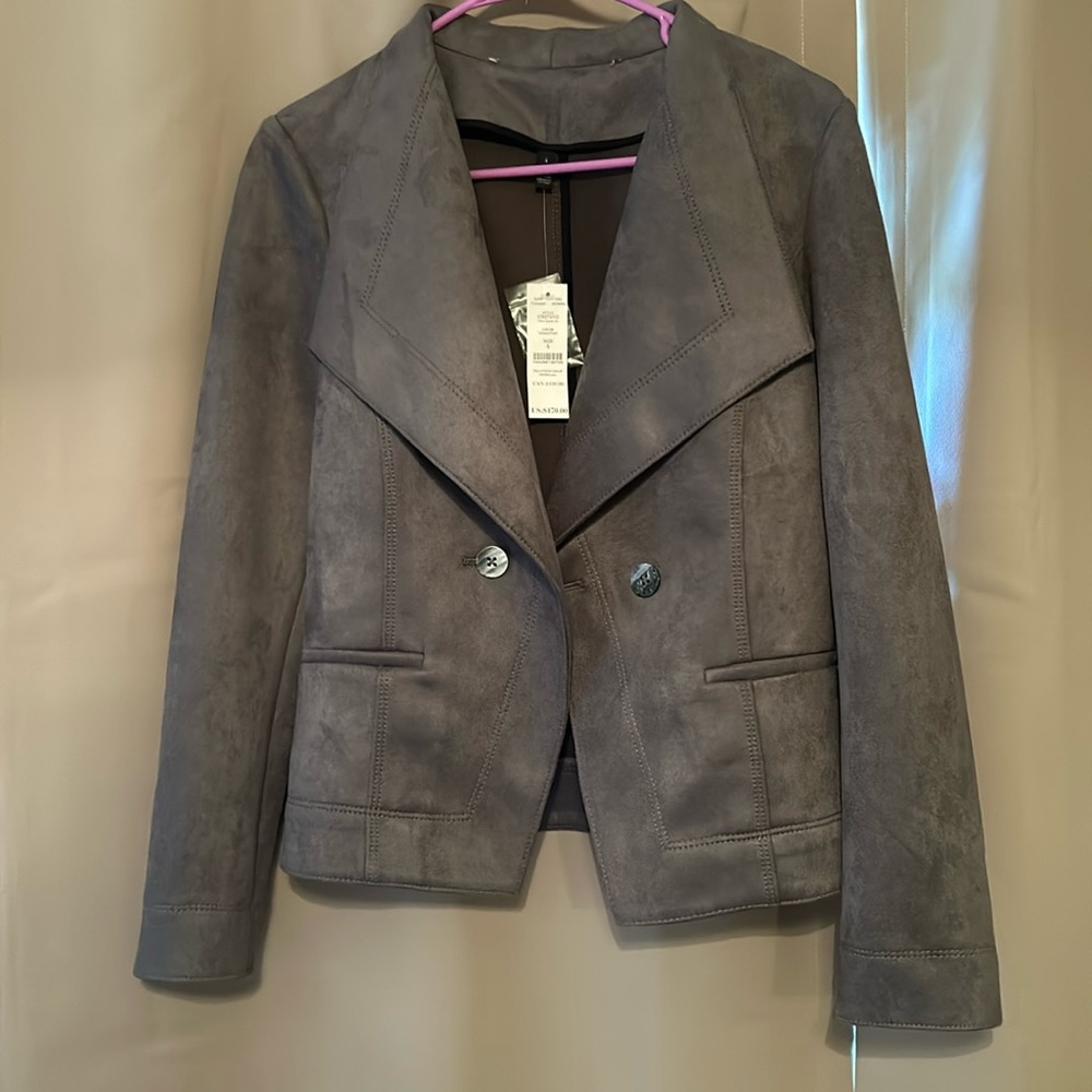New with tags - grey suede jacket from White House black market